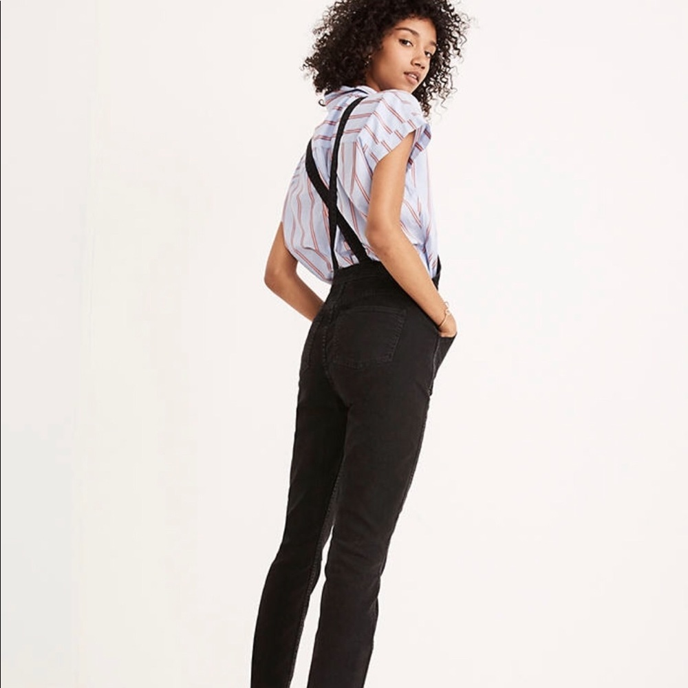 Barely used Madewell Black overalls
